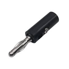 Banana Plug connector male 4mm Black