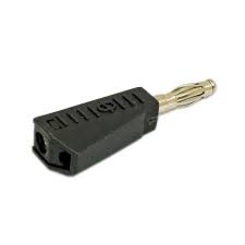 Stackable 4mm Banana Plug Male Solder Type Black