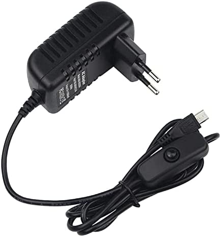 Adapter 5V 3A micro USB With On/Off Switch for Raspberry Pi 2/3